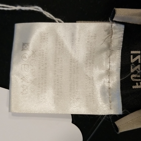 💕FUZZI💕 Navy Floral Sheath Dress 100% Viscose Crepe Large - Picture 16 of 16